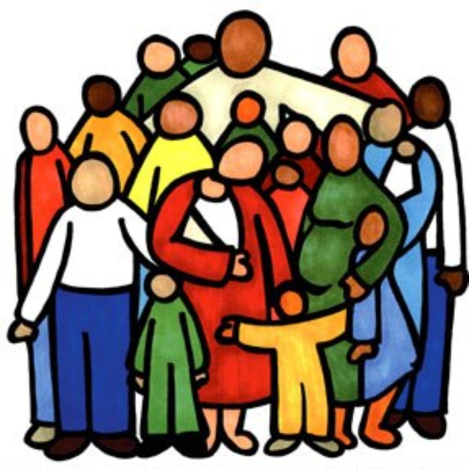 Church people. Our community Clipart. God's Family clip Art. Christ icon and people in Church.